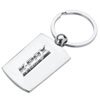 SILVER RECTANGLE KEYTAG