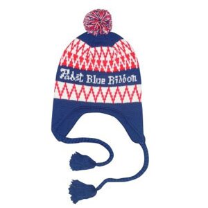 PBR KNIT CAP W/EAR FLAPS