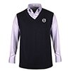 V-NECK SWEATER VEST-NAVY