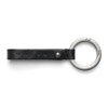 BLACK LEATHER KEY RING