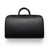 BLACK LEATHER WEEKEND BAG