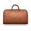 COGNAC LTHR WEEKEND BAG